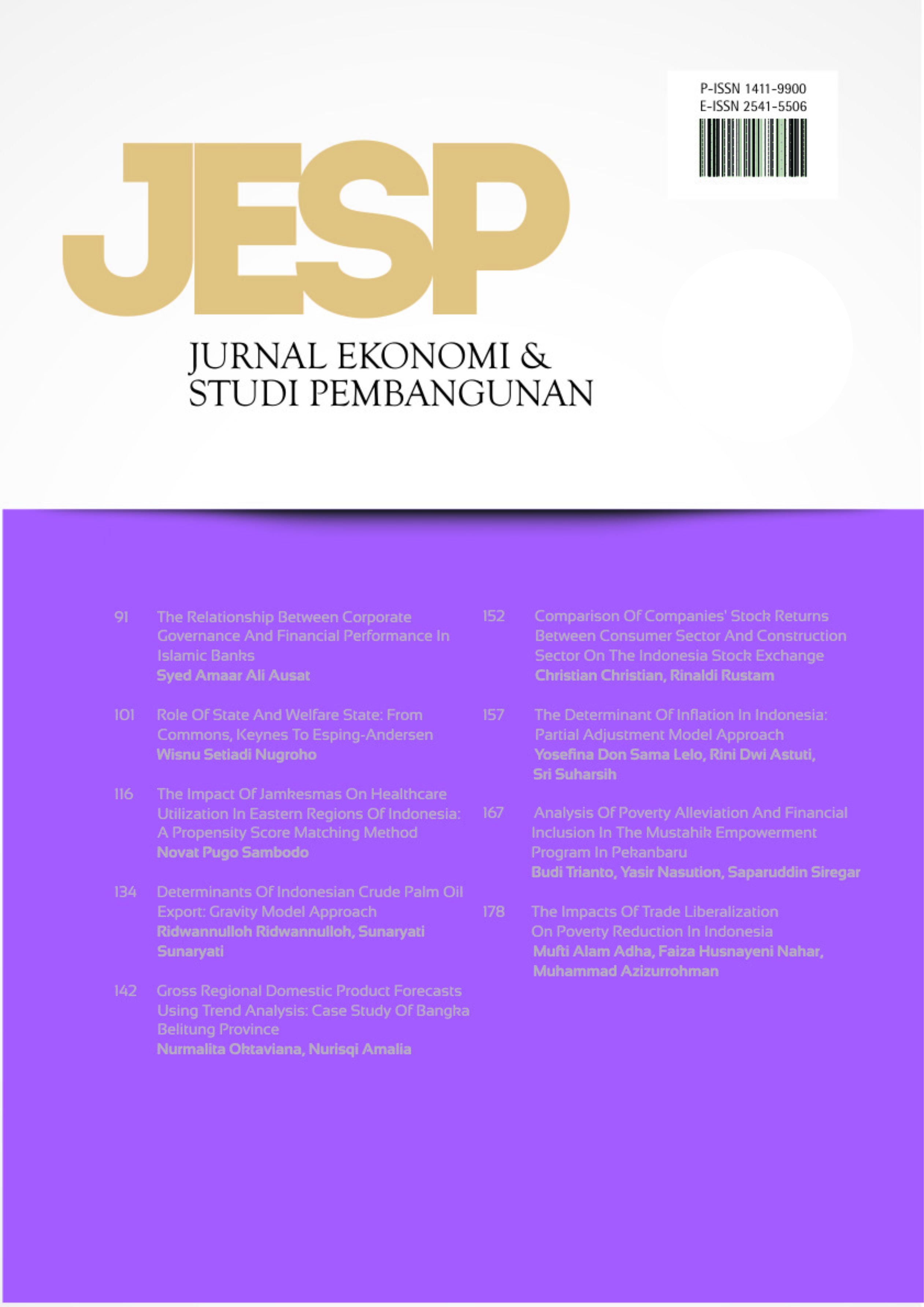 Jurnal Ekonomi Studi Pembangunan